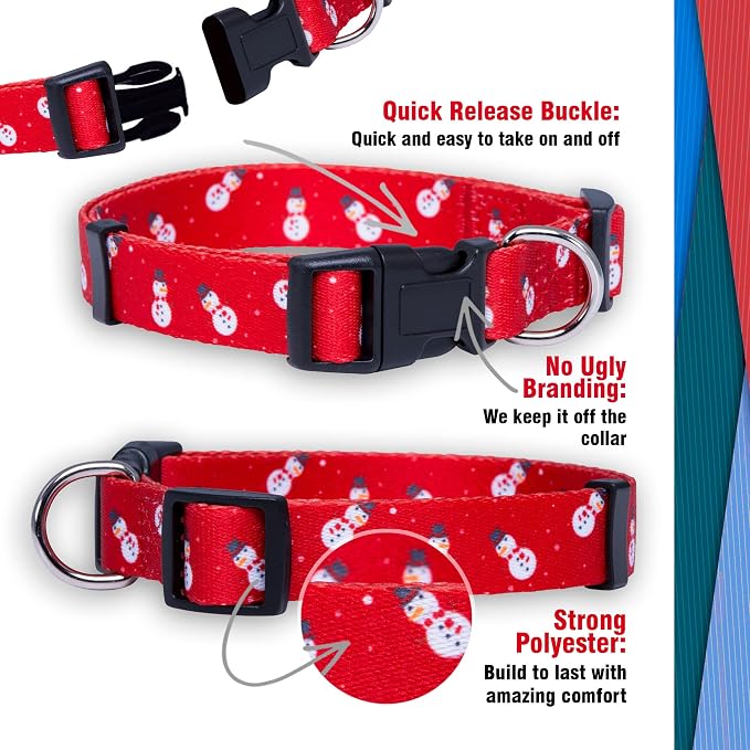 Native Pup Christmas Dog Collar- Winter Holiday Collars - Image 4