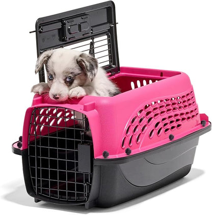 Petmate Dog Crates for Small Dogs & Cat Carriers, Two-Door Plastic Pet Kennel by Petmate
