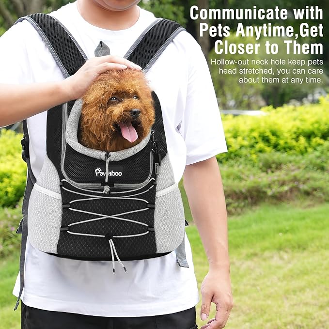 Pawaboo Pet Dog Carrier Backpack, Puppy Dog Travel Front Carrier - Image 4