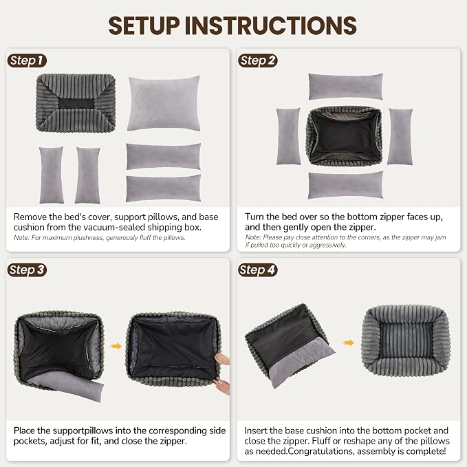 Washable Dog Bed for Small Medium Dogs - Image 7