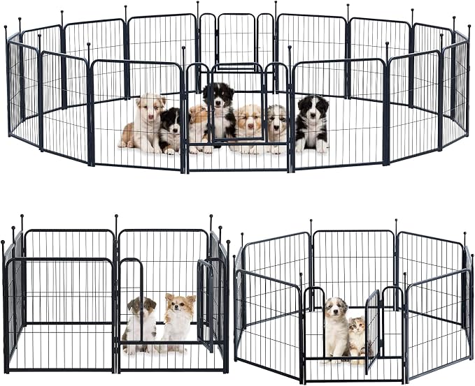 Dog Playpen, Portable Outdoor Dog Fence, Dog Playpen by XDPET