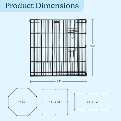 Puppy Playpen - Foldable Metal Exercise Enclosure - Indoor/Outdoor Fence - Image 5