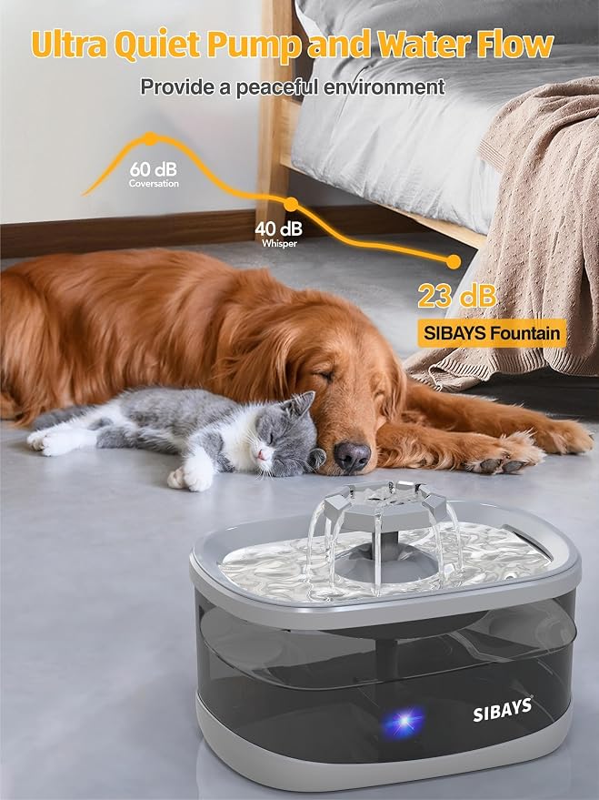 SIBAYS 2.5Gal/9.5L Dog Water Fountain - Image 5