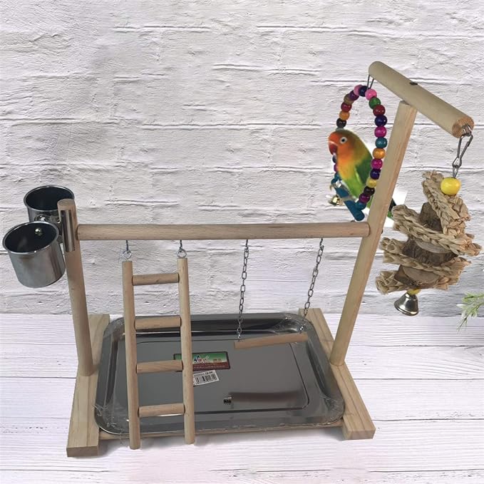 Hamiledyi Parrot Playground Bird Play Stand Play Gym - Image 4