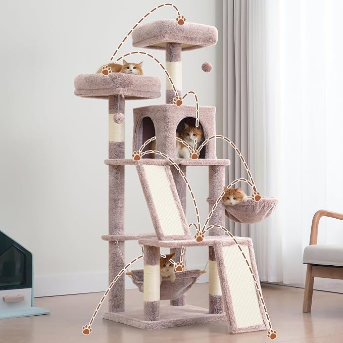 Multi-Level Cat Tree for Indoor Cats, Cat Tower - Image 6