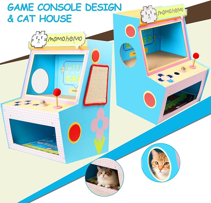 Cat House with Bed & Scratcher - Image 4