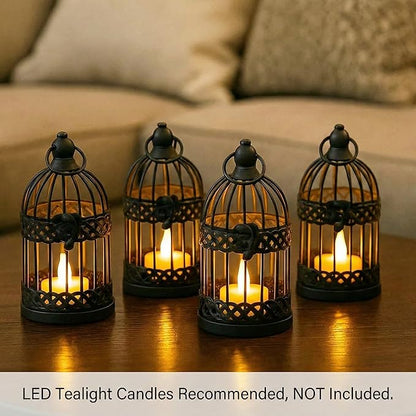 VELA LANTERNS 6" Birdcage Decor Candle Holder Lantern Decorative Table - Image 9