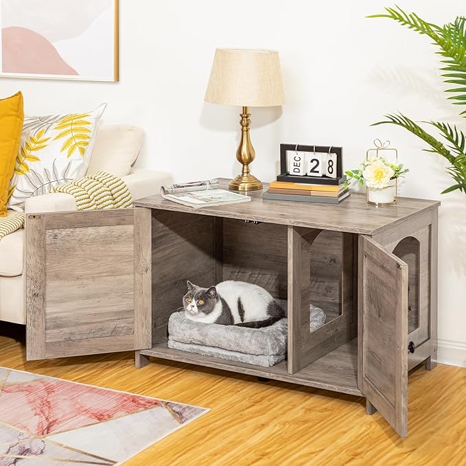 HOOBRO Litter Box Enclosure, Cat Litter Box Furniture - Image 5