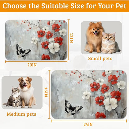 ButterflyFlowers Dog Cat Food Mat - Image 6