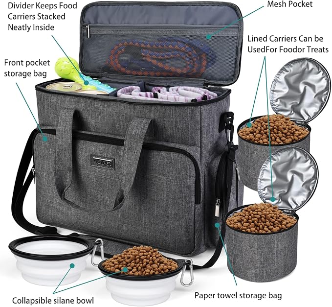 BAGLHER Dog Travel Bag, Airline Approved Pet Tote Organizer - Image 5