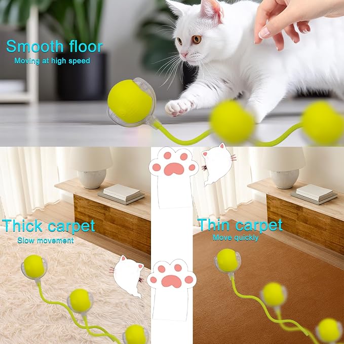 Interactive Cat Dog Toy Ball: Indoor Small Automatic Moving Smart Rolling Fun - Image 5