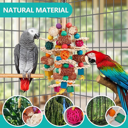 lovyoCoCo Parrot Toys Bird Toys Natural Corn Cob Bird chew Toys - Image 4
