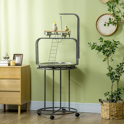 PawHut Parrot Stand Large Bird Perch Stand - Image 2