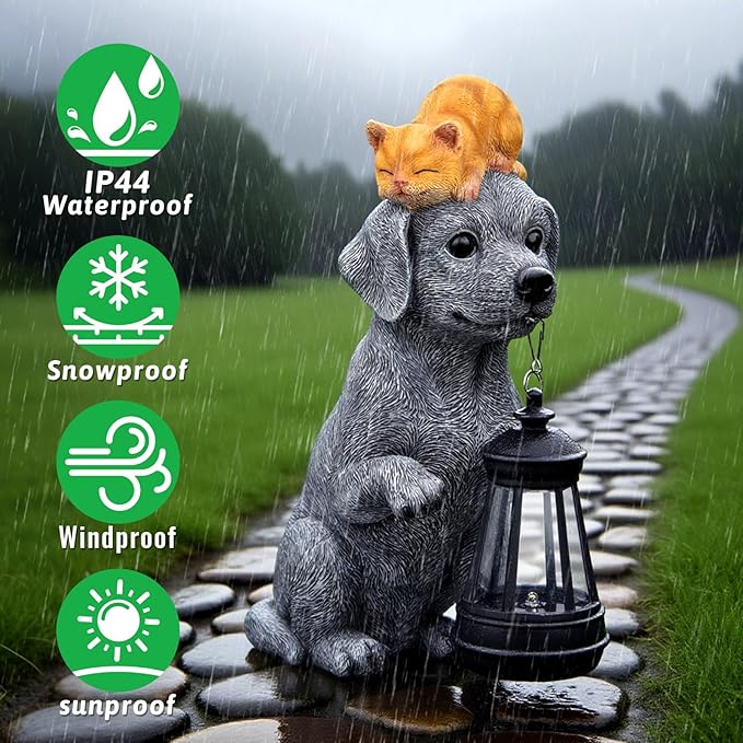 ILLUMINEW for Mom – Solar Dog Garden Statues - Image 4
