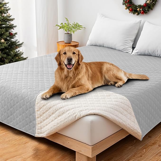 Waterproof Dog Bed Cover, Non-Slip Dog Blanket by CYCMACOHOME