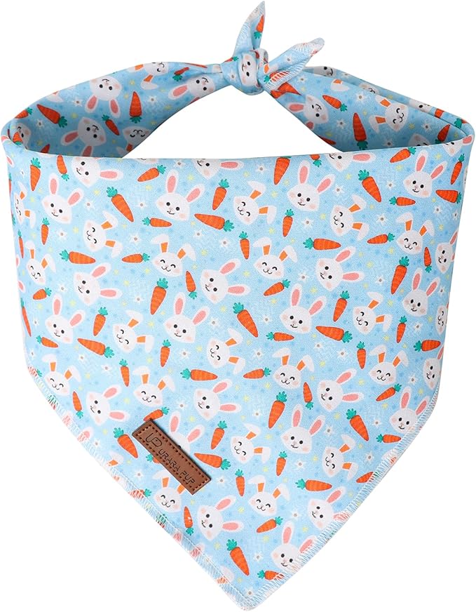 Easter Dog Bandana, Easter Triangle Bid Scarf by UPURARAPUP