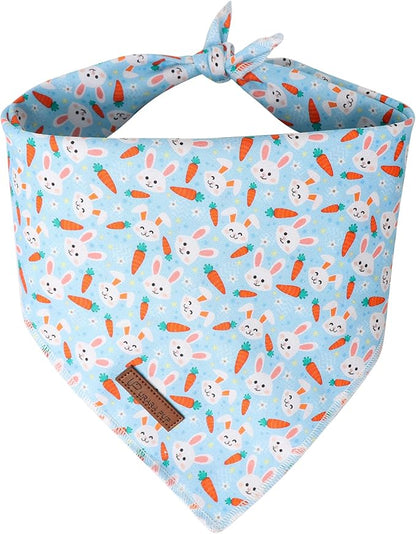 Easter Dog Bandana, Easter Triangle Bid Scarf by UPURARAPUP