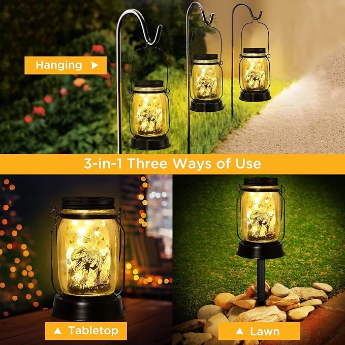 kyoryuger for Teens Boy Dinosaur Solar Lantern for Kids, Solar Lights Aesthetic - Image 5