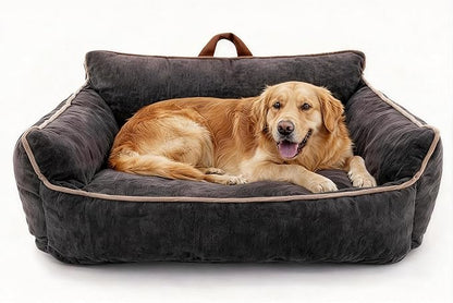 Orthopedic Dog Bed with Memory Foam, Washable Plush Pet Bed by Unknown