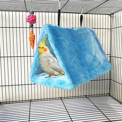 4Pcs Bird Tent Plush Hammock Warm Hut Hanging Parrot Nest - Image 5