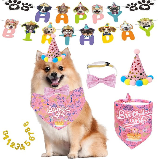 Happy Birthday Dog Party Supplies Kit by BeFirst
