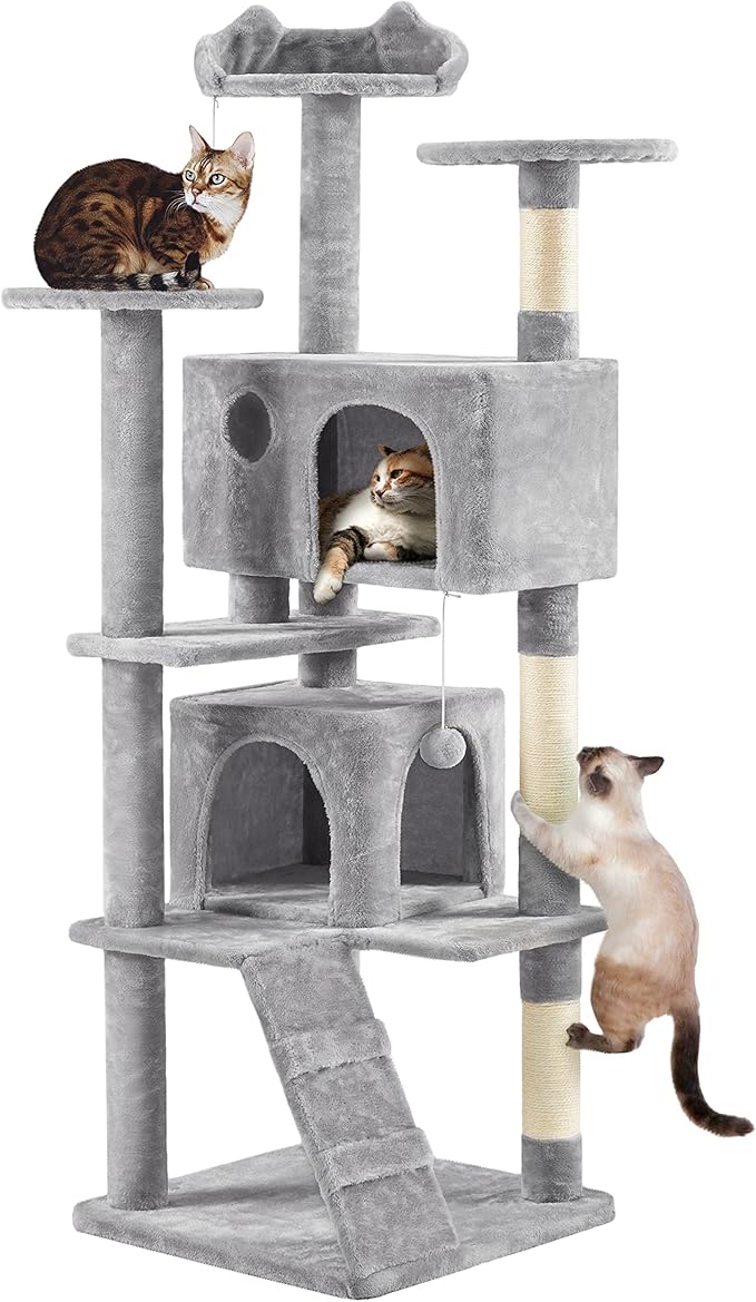 Yaheetech 70in Multi-Level Cat Tree Tall Cat Tower Cat Furniture by Yaheetech