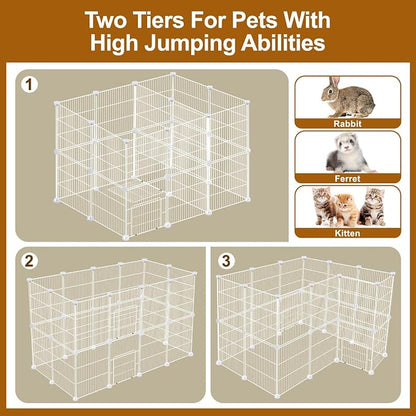 12 Panels Small Animal Playpen, Pet Playpen, C&C Cage - Image 4