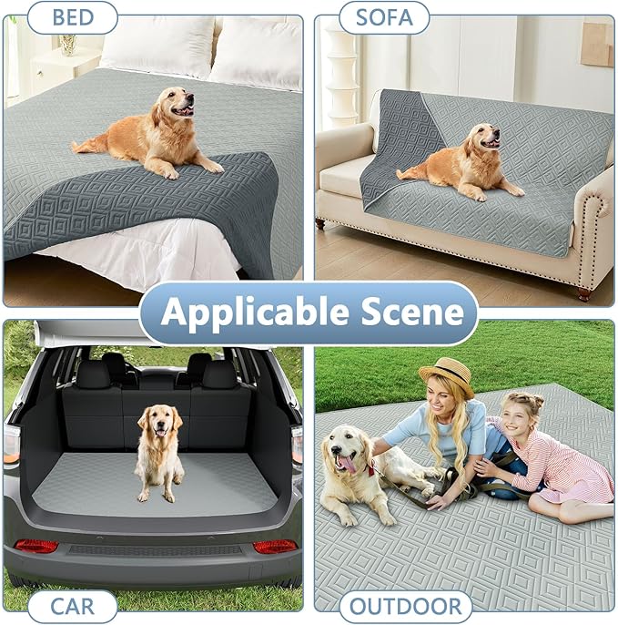 hyha Waterproof Dog Blanket, Soft Pet Bed Blankets, Waterproof Sofa Couch Cover - Image 6