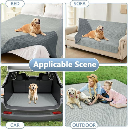 hyha Waterproof Dog Blanket, Soft Pet Bed Blankets, Waterproof Sofa Couch Cover - Image 6