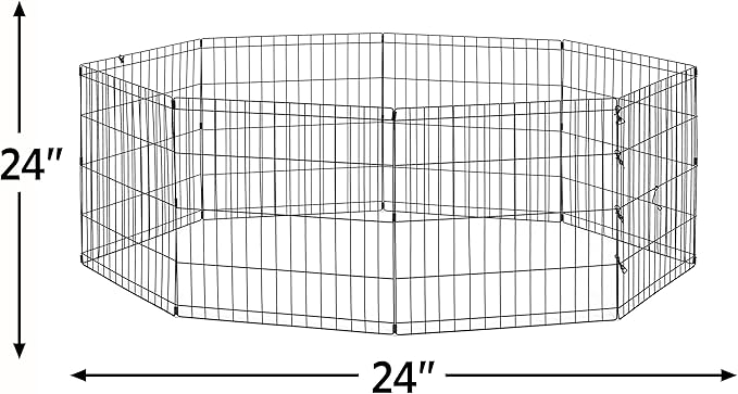 MidWest Homes for Pets Folding Metal Puppy / Dog Exercise Pen, Indoor/Outdoor - Image 3