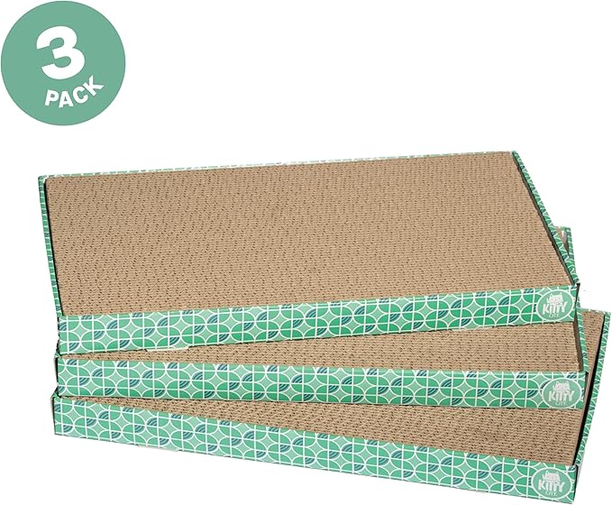 Kitty City XL Wide Corrugate Cat Scratchers 3 Pieces, Cat Scratching, Cat - Image 2