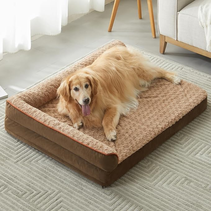 BFPETHOME Orthopedic Dog Beds for Large Dogs-Waterproof Sofa Dog Bed by BFPETHOME