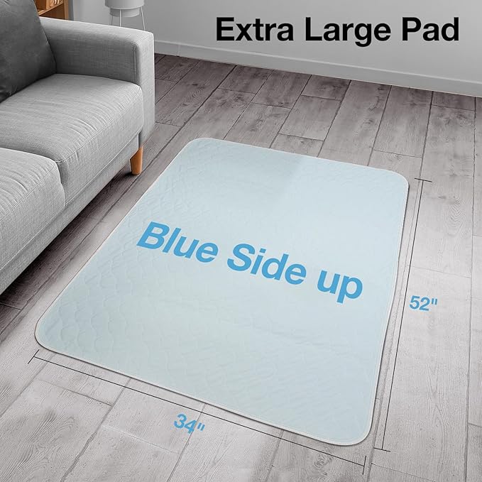 2 Packs Reusable Incontinence Bed Pad, Waterproof Bed Pad & Pet Pad, The - Image 3