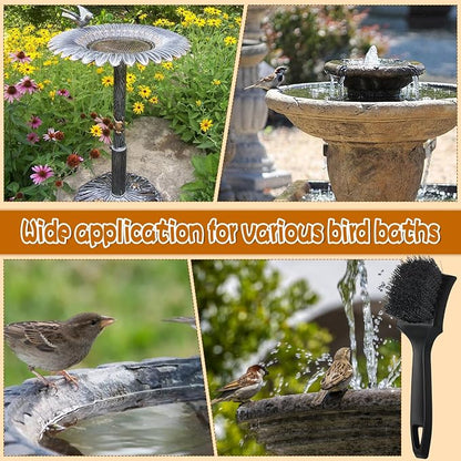 2 Pcs Brush for Bird Baths Black Hard Bristle Cleaning Brush - Image 5