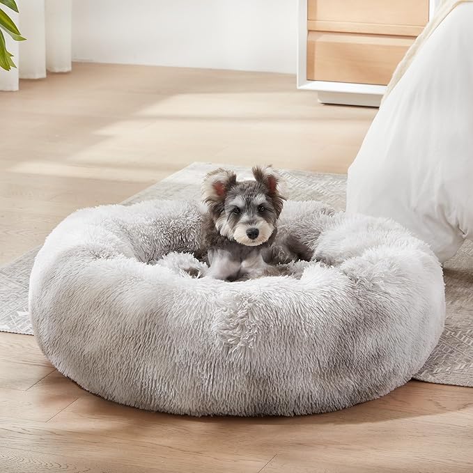 WESTERN HOME WH Calming Dog & Cat Bed, Anti-Anxiety Donut Cuddler Warming Cozy - Image 3