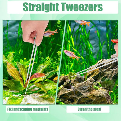 Aquarium Aquascape Tools Kit, 4 in 1 Anti-Rust Aquatic Plant Aquascaping Tool - Image 4