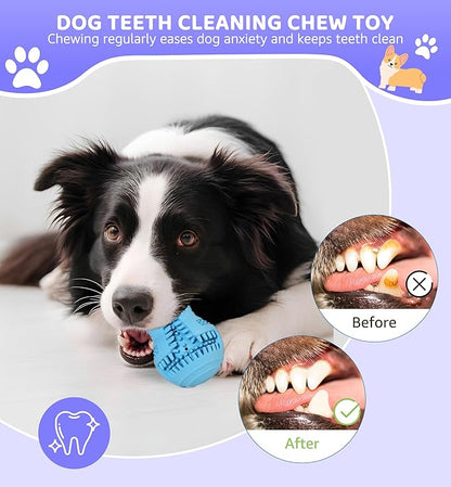 Durable Dog Chew Toy for Teeth Cleaning, Natural Rubber Dental Toy for Small - Image 5