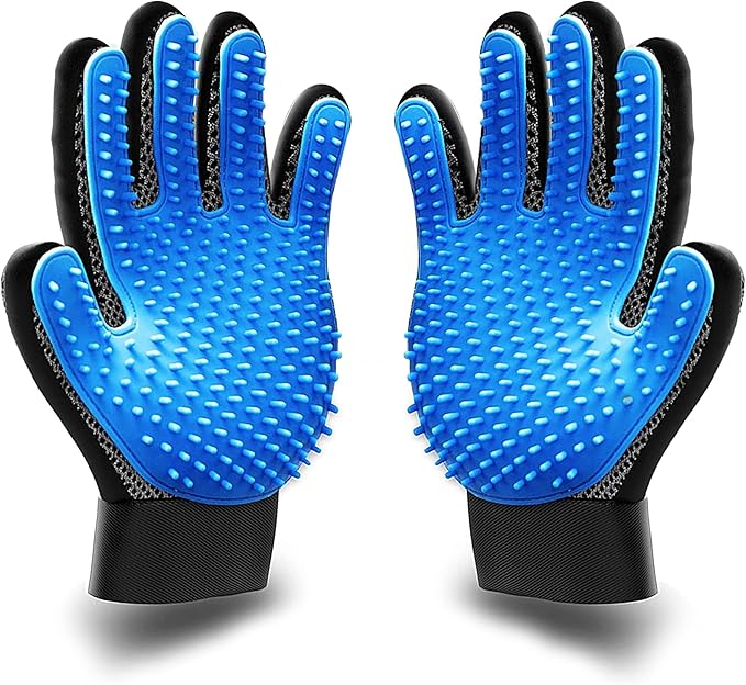 KENNELS & KATS Pet Grooming Gloves | Deshedding Glove by KENNELSKATS
