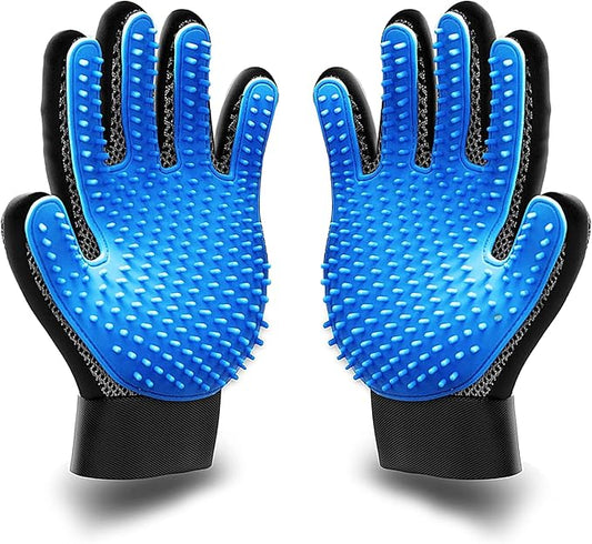 KENNELS & KATS Pet Grooming Gloves | Deshedding Glove by KENNELSKATS