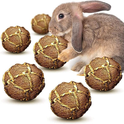 SunGrow Assorted Rabbit & Cat Chew Balls, Teething Activity Toy - Image 2