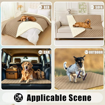 Smiry Waterproof Dog Bed Cover Blanket, Soft Reversible Pet Blanket, Washable - Image 7