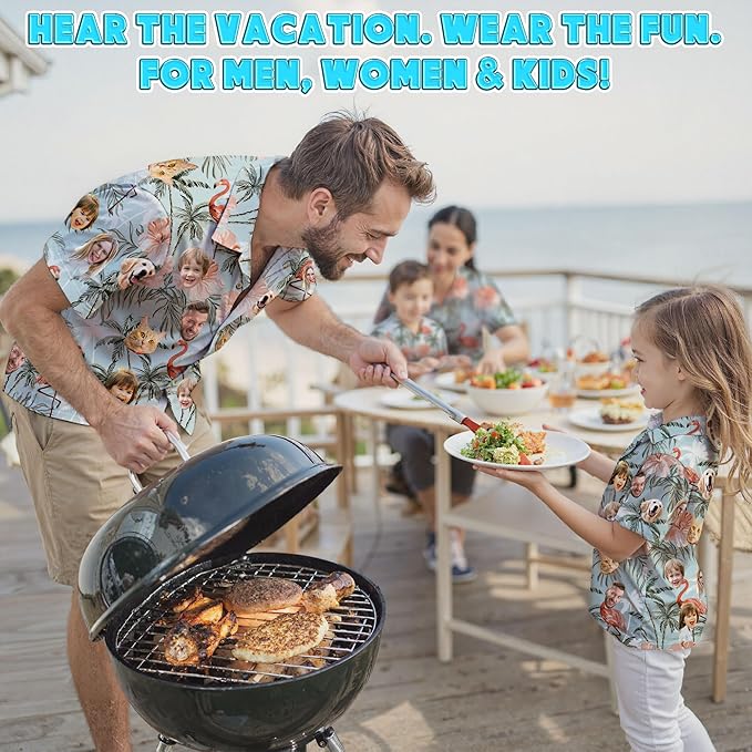 Custom Hawaiian Shirt with Face Photo Picture - Image 7