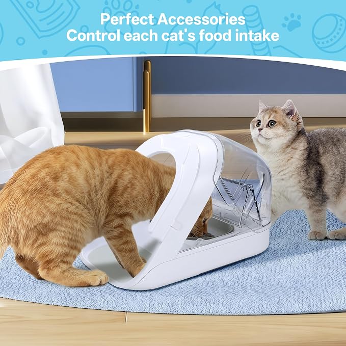 Front Cover for Automatic Micro Chip Pet Feeder, Prevent Pets Competing for - Image 4