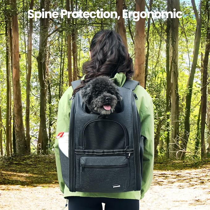 Pecute Cat Backpack Carrier, 30% Energy Saving Breathable Pet Backpack - Image 9