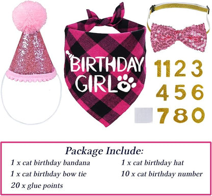 STMK Cat Birthday Decorations, Cat Birthday Hat - Image 3