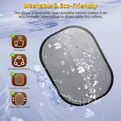 Pet Hair Removal Glove for Dogs & Cats, Newly Upgraded Reusable Electrostatic - Image 6