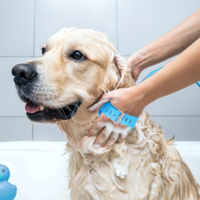 Belle Vous Dog Bath Hose Sprayer and Scrubber Attachment - Image 6