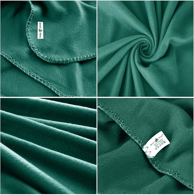 Fleece Throw Blanket Bulk Fleece Blankets Solid Lightweight Warm Soft Cozy - Image 3
