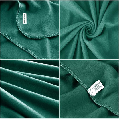 Fleece Throw Blanket Bulk Fleece Blankets Solid Lightweight Warm Soft Cozy - Image 3