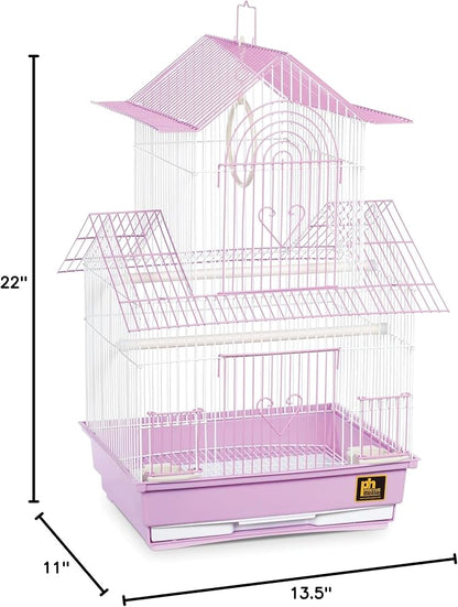 Prevue Hendryx SP1720-3 Shanghai Parakeet Cage, Lilac and White - Image 6